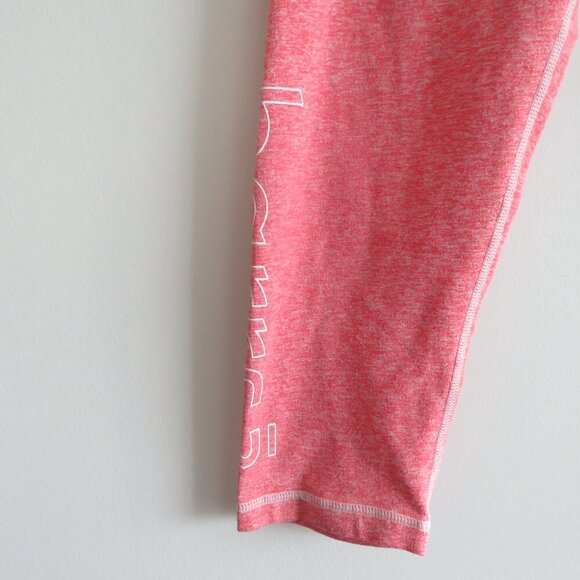 BARRE3 X DYI Hot Coral Leggings in Coral Pink Spacedye Athleisure Pastel Gym - Picture 7 of 11